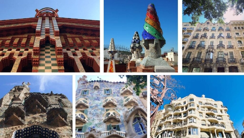 6 maisons de Gaudí 